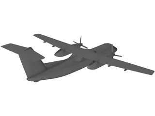 de Havilland Canada DHC-8 3D Model preview