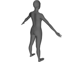 Woman African-American 3D Model preview