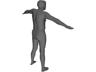 Man Old 3D Model preview