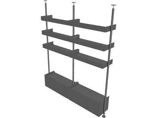 Bookcase 3D Model preview