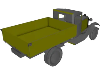 GAZ AA 3D Model preview