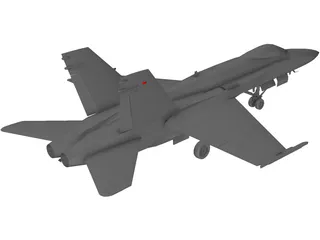 F-18A 3D Model preview