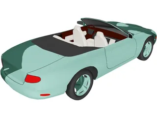 Jaguar XK8 Convertible (2000) 3D Model preview