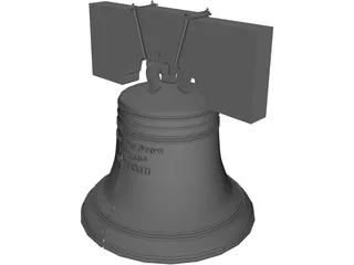 Liberty Bell 3D Model preview