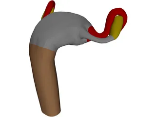 Uterus 3D Model preview