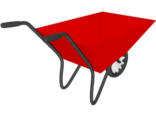 Wheelbarrow 3D Model preview