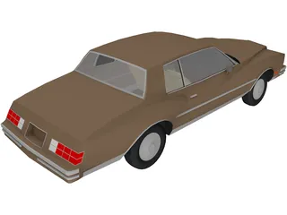Chevrolet Monte Carlo (1980) 3D Model preview