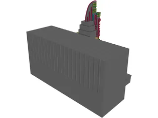 Artist Marquee with Neons 3D Model preview