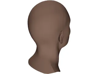 Head Male 3D Model preview