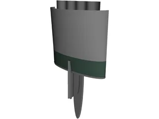 Wall Lamp 3D Model preview