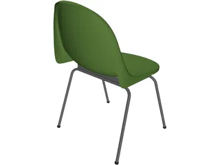 Modern Plastic Chair 3D Model preview