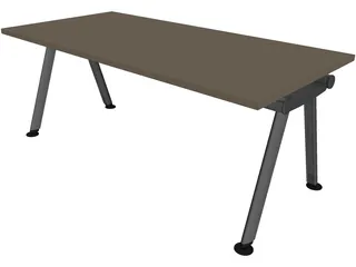 Office Table 3D Model preview