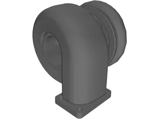 Turbocharger 3D Model preview