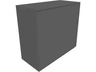 Compaq Desktop Computer 3D Model preview