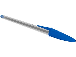 Pencil Bic 3D Model preview