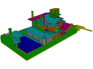 Brasilian House 3D Model preview