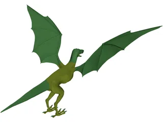 Griffin-Dragon Cross Creature 3D Model preview