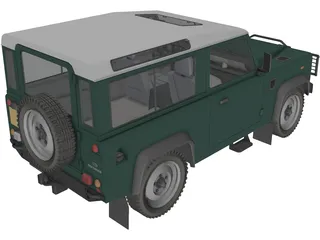 Land Rover Defender 90 3D Model preview