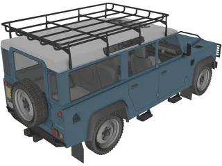 Land Rover Defender 110 3D Model preview