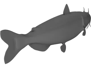 Blue Catfish 3D Model preview