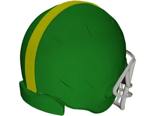 Football Helmet 3D Model preview