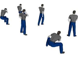 People Collection 3D Model preview