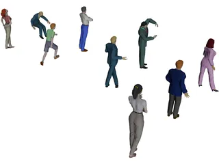 People Collection 3D Model preview