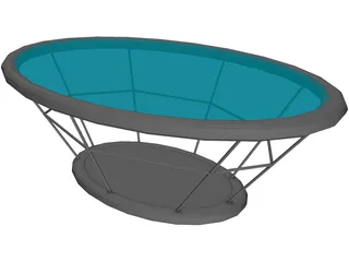 Salon Sehpa 3D Model preview