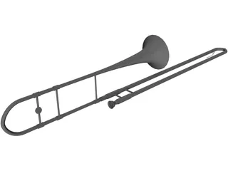 Trombone 3D Model preview