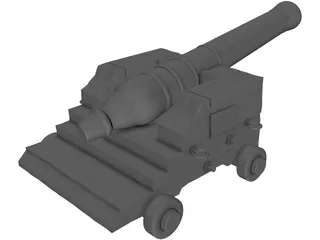 Cannon 3D Model preview