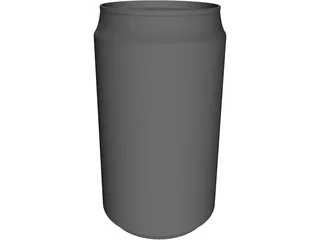 Can Aluminum 3D Model preview
