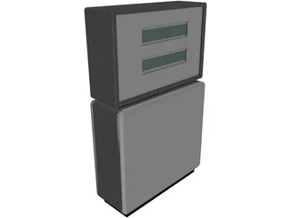 Petrol Pump Bowser 3D Model preview