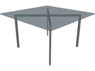 Mies van der Rohe-Barcelona Table 3D Model preview