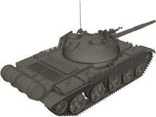 T-62 3D Model preview