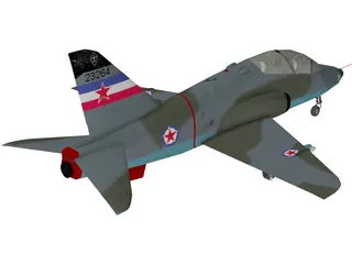 BAE Hawk G-4 Soko 3D Model preview