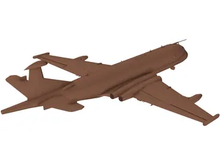 Hawker Siddeley Nimrod 3D Model preview