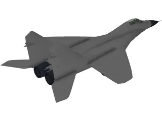 MiG-29A 3D Model preview