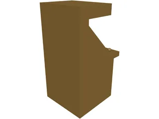 Generic Arcade Cabinet 3D Model preview