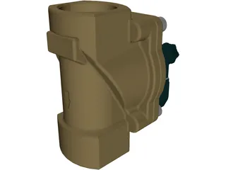 Solenoid Operated Valve 3D Model preview