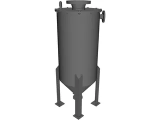 Fluid Tank 3D Model preview
