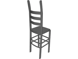 Bar Stool 3D Model preview