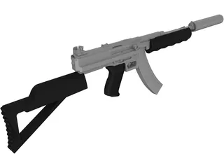 Thompson SMG Modified 3D Model preview
