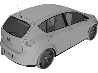 Seat Altea (2004) 3D Model preview