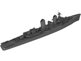 Battle Ship 3D Model preview