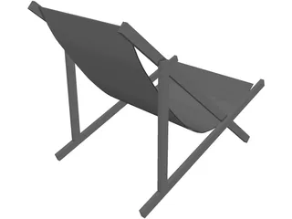 Beach Chair 3D Model preview