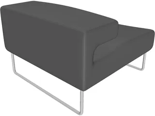 Chair Lowseat Urquiola Moroso 3D Model preview
