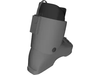 Ski Boot 3D Model preview