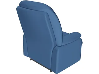 Leather Recliner 3D Model preview