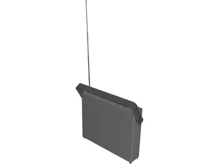 Transistor Radio 70´s 3D Model preview