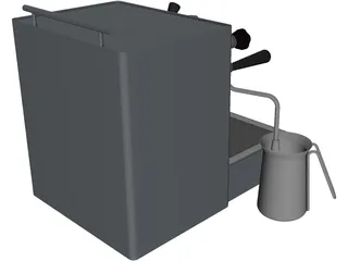 ECM Espresso Machine 3D Model preview